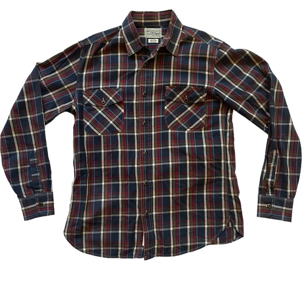 SOLD Lucky Brand Men’s Shirt Long Sleeve Button Down Blue and Red Plaid Size Med